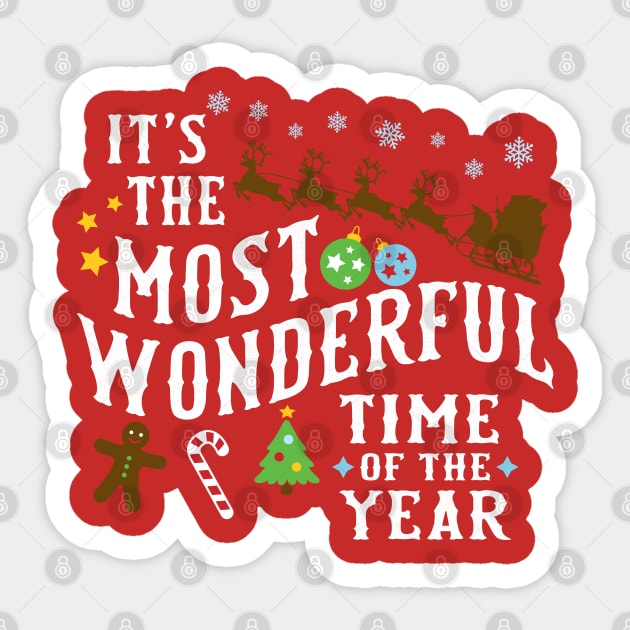 What a Wonderful Time of Year! Sticker by machmigo